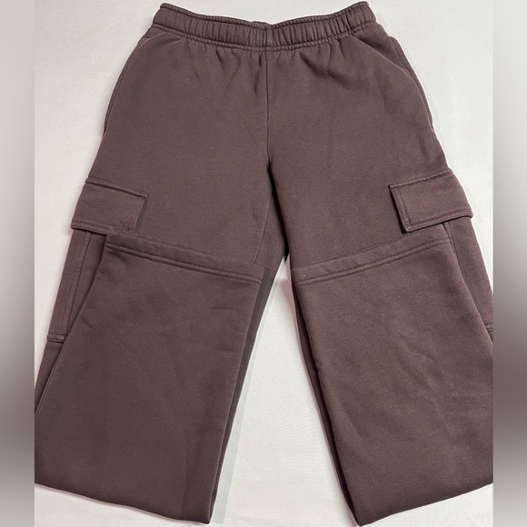 TUFF Athletics Wide Leg Cargo Pants Brown Size XS NWOT - Picture 3 of 3